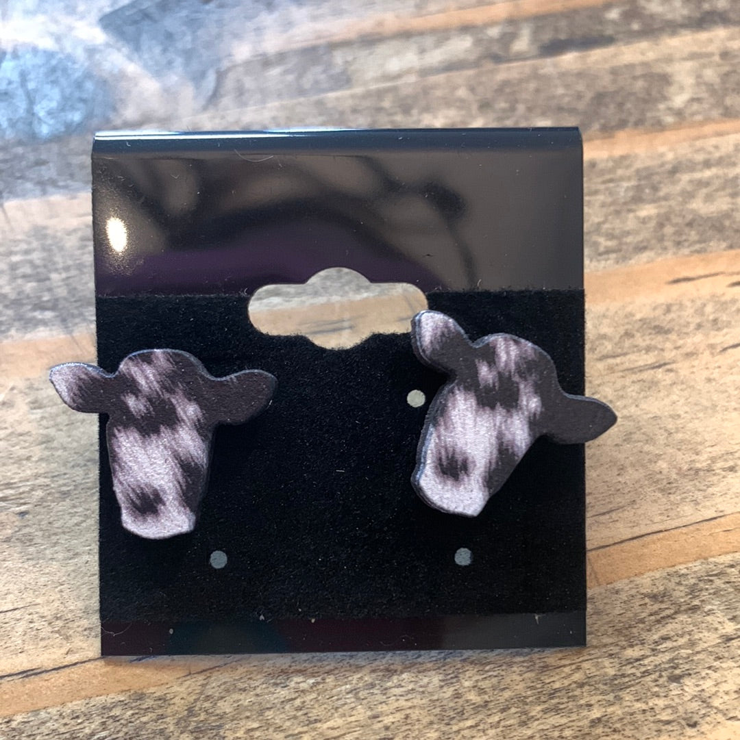 Wood Stud Earrings