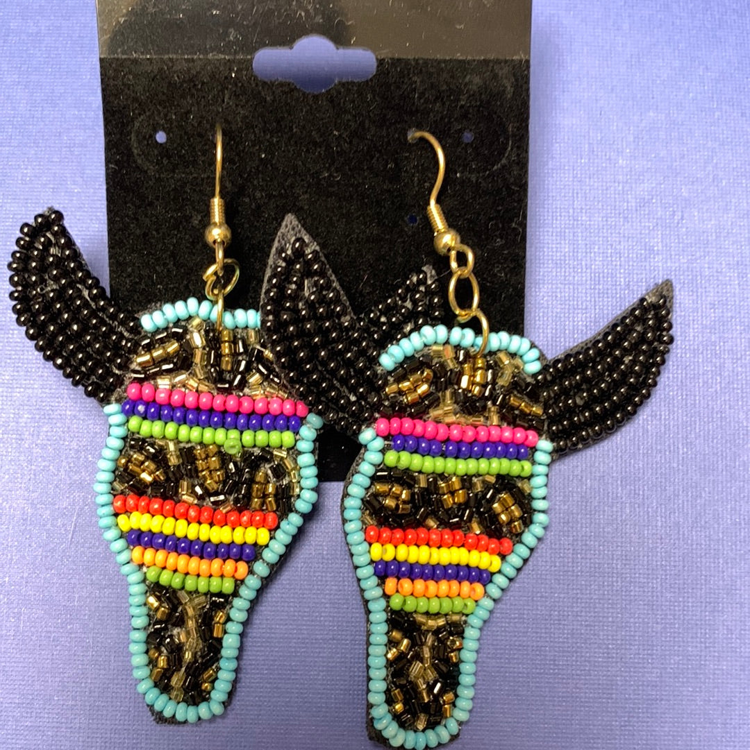 Large Beaded Earrings