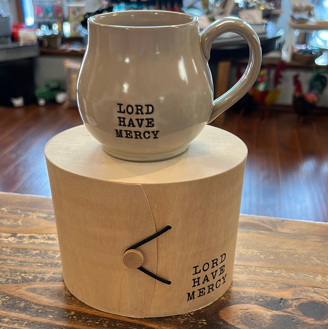 Stoneware Mug in Wood Box
