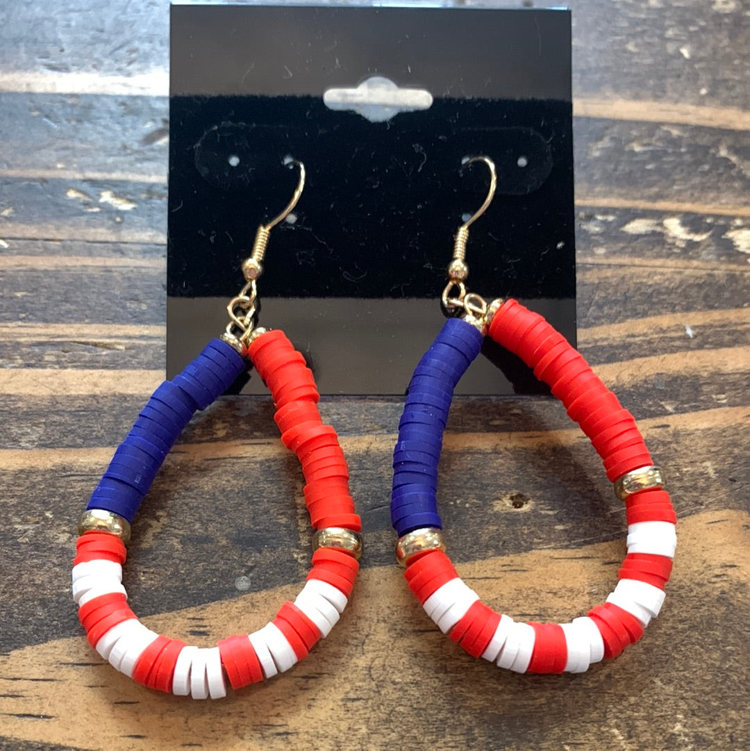 American Beaded Dangle ER