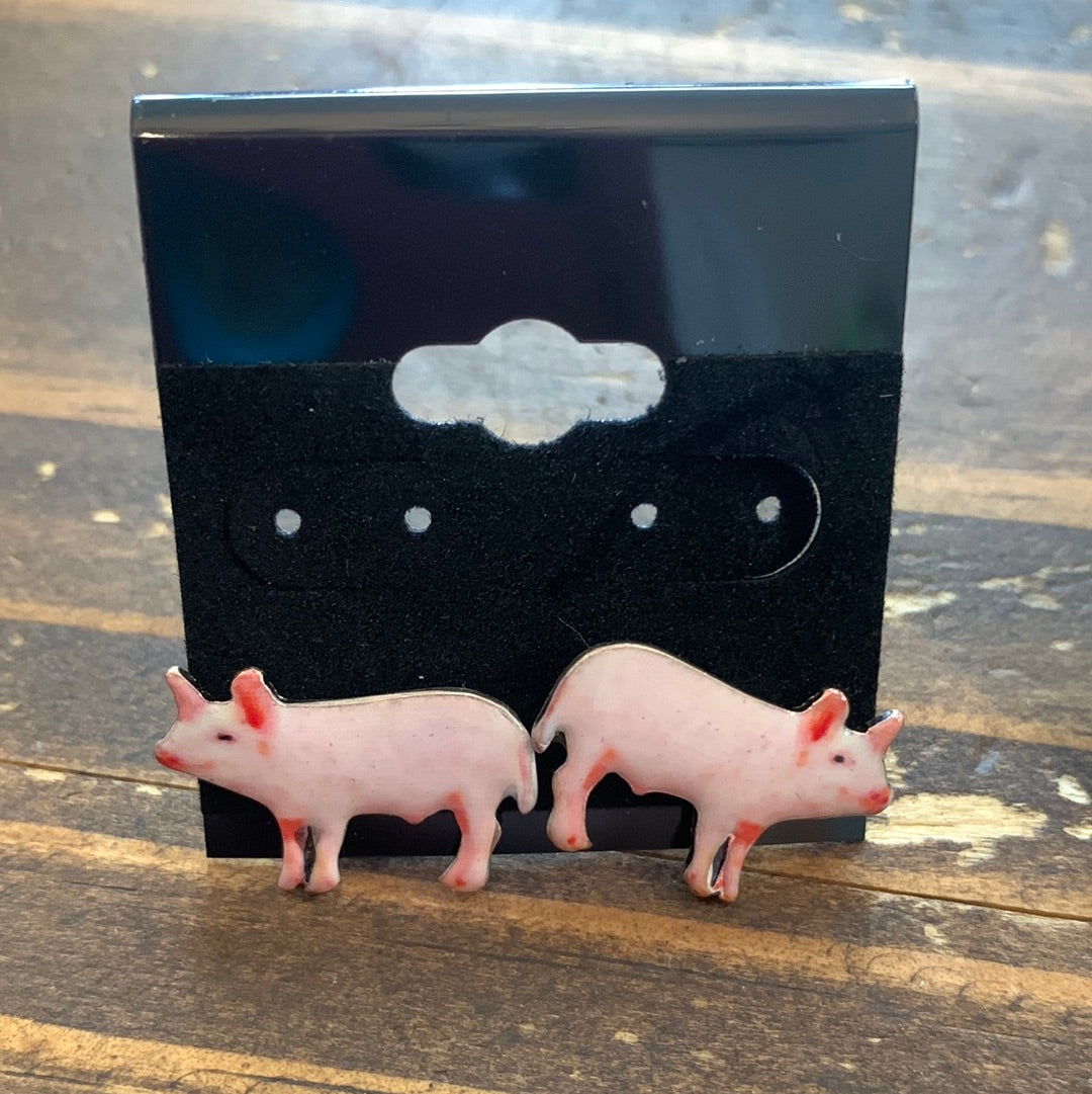 Metal Stud Earrings