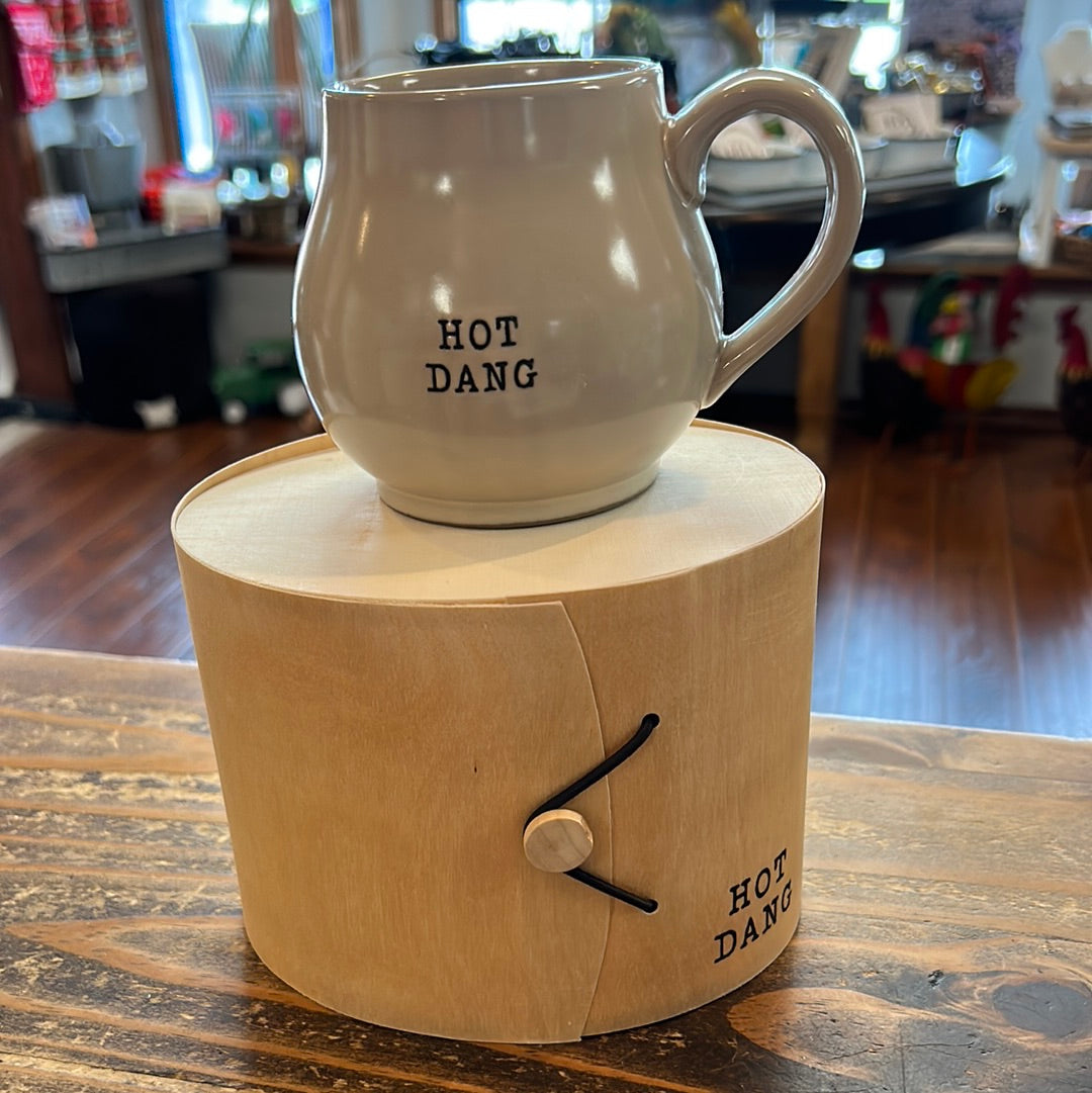 Stoneware Mug in Wood Box
