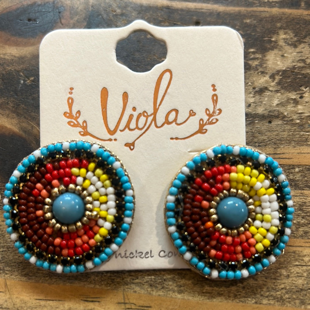 Large Beaded Earrings