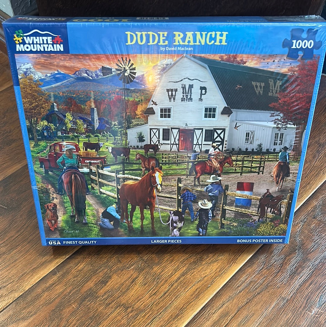 White Mountain 1000 Piece Puzzles