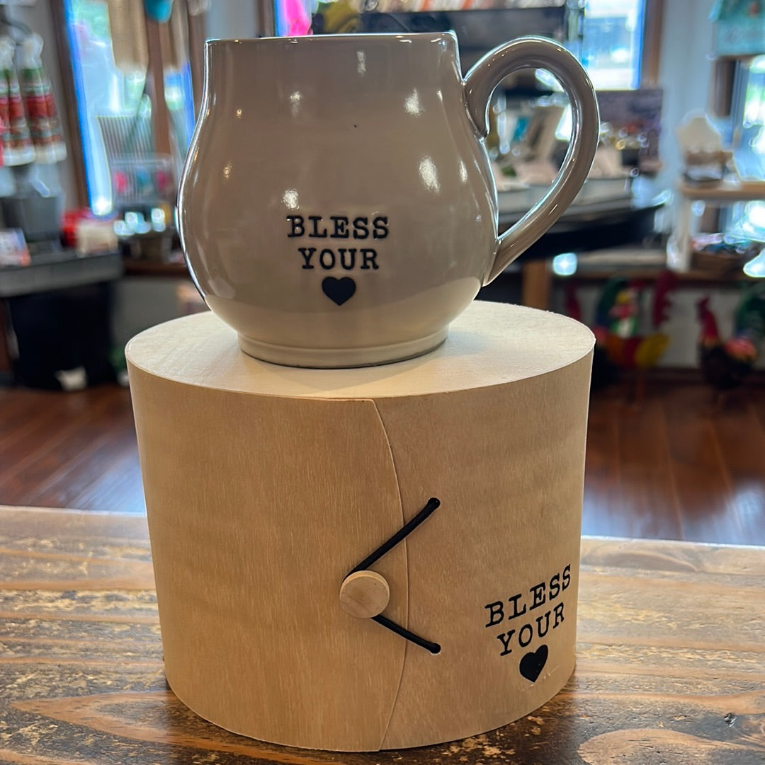Stoneware Mug in Wood Box