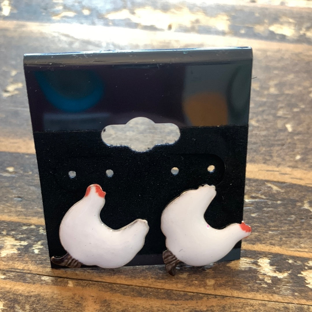 Metal Stud Earrings