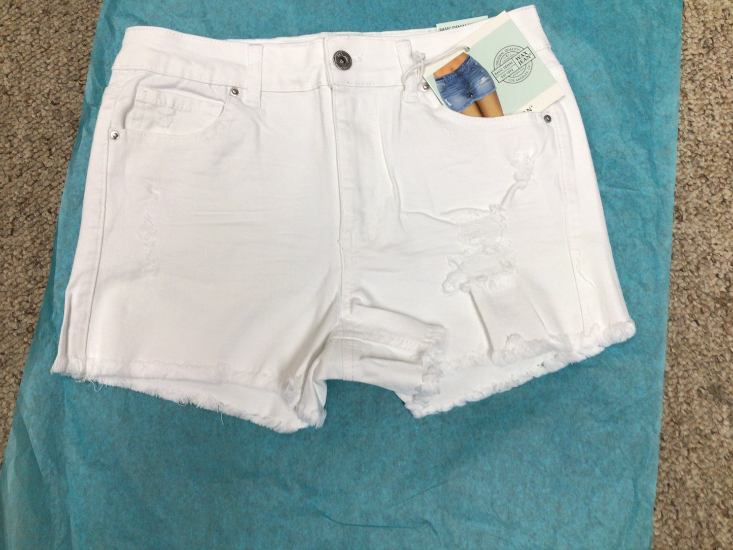 White Jean Short