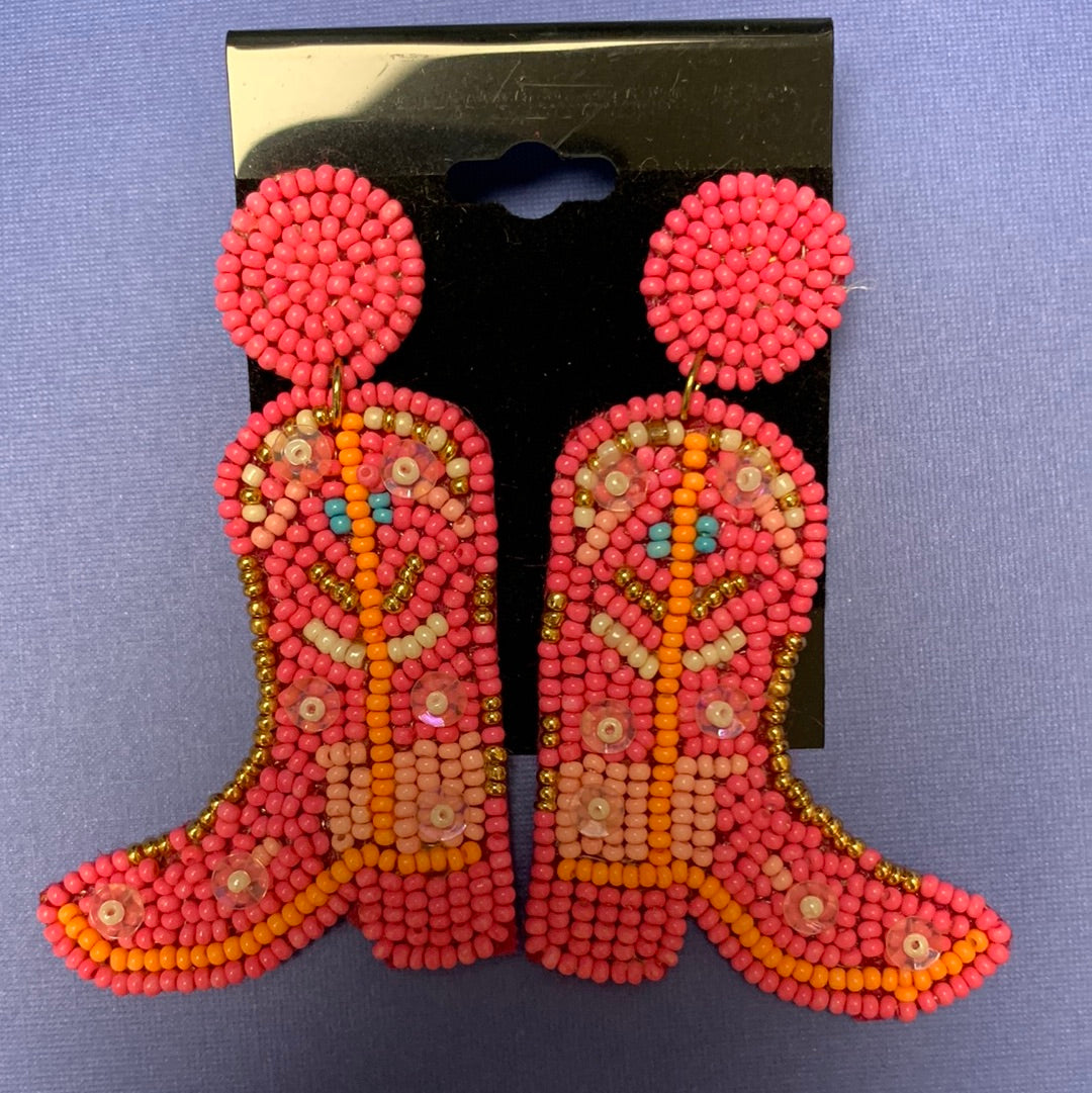 Large Beaded Earrings
