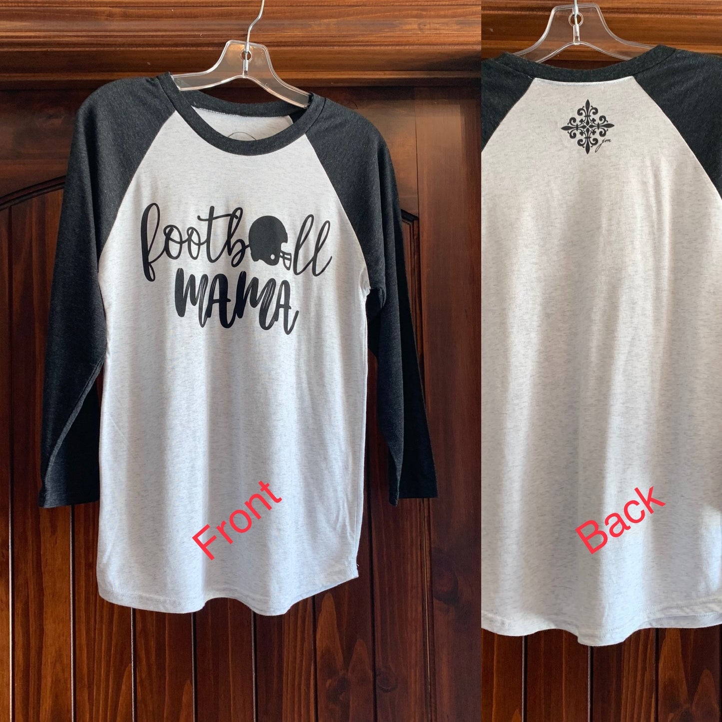 Football Mama 3/4 Sleeve T-Shirt