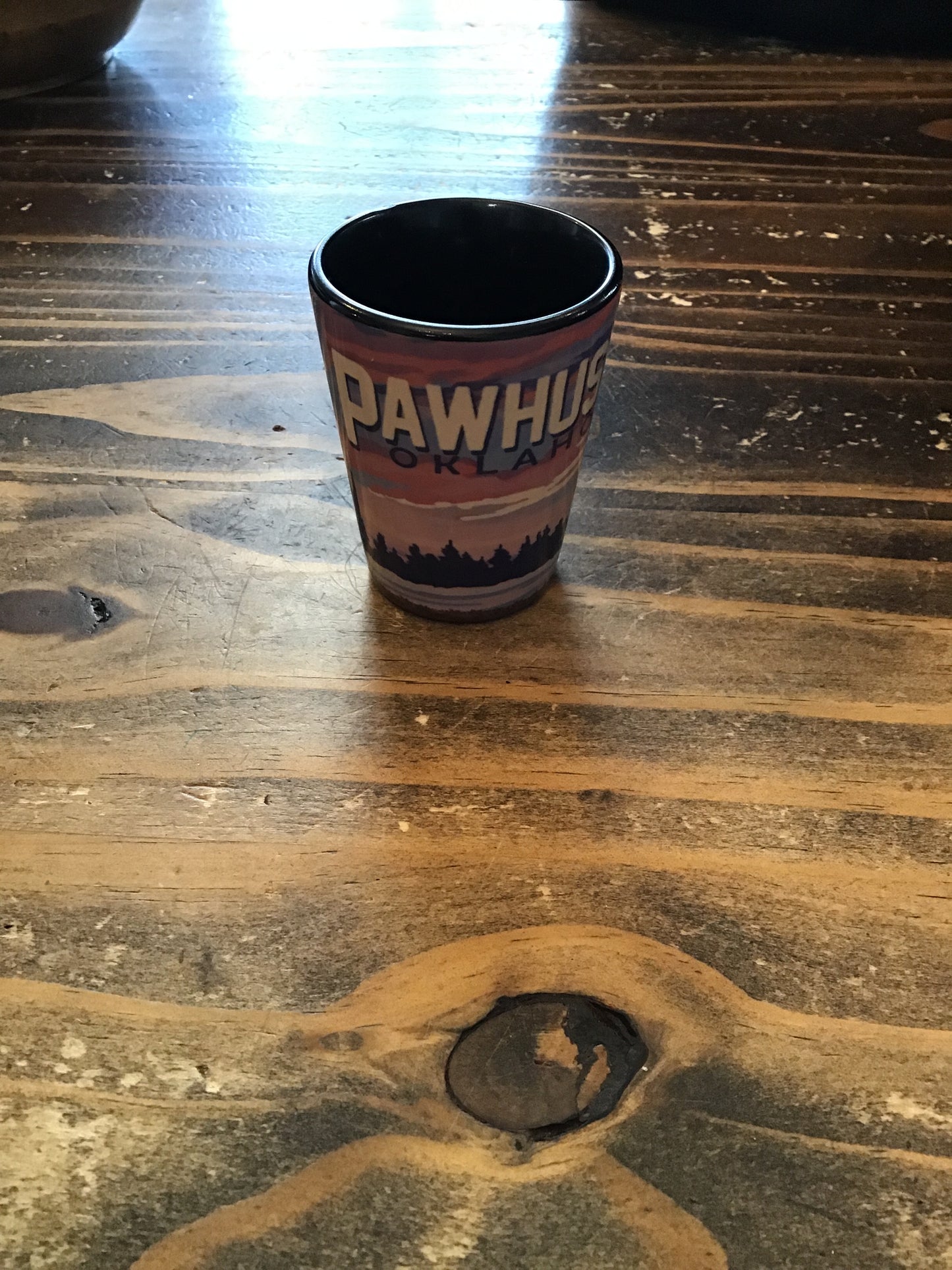 Pawhuska Shot Glass, Black