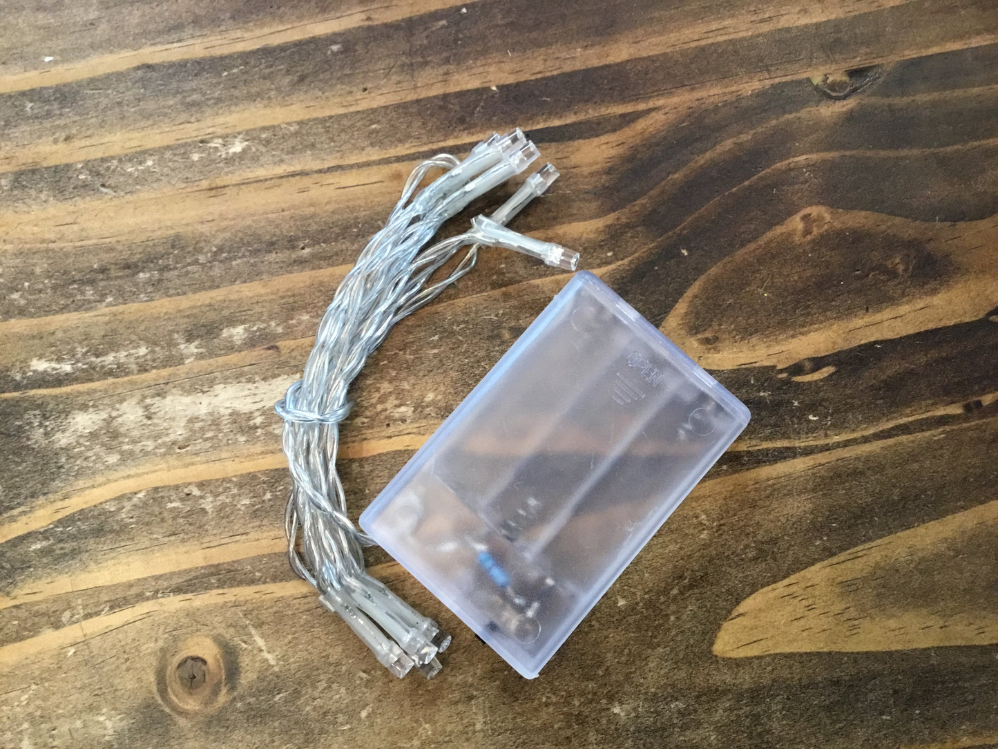 LED Clear Battery Operated Lights