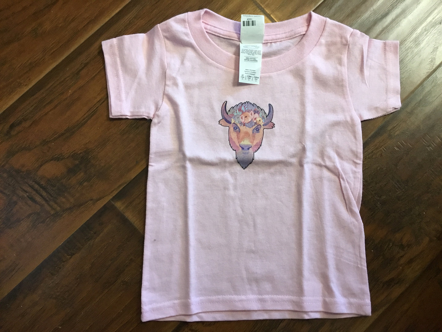 Floral Bison Kids T-shirt
