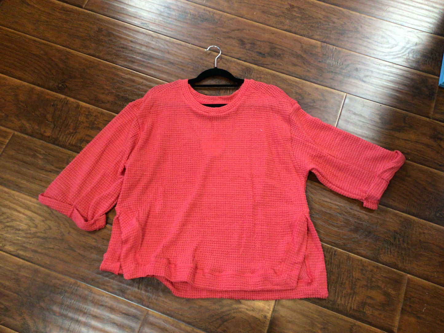 Waffle Knit Strawberry Top