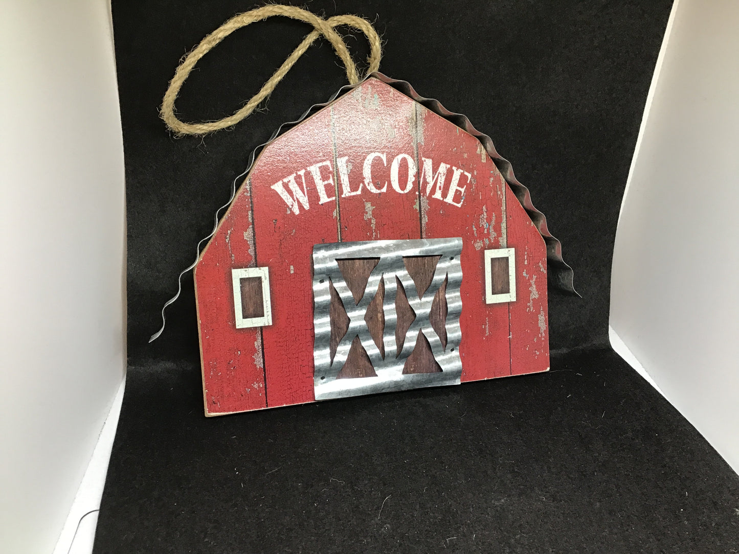 Large Wood Barn Ornament