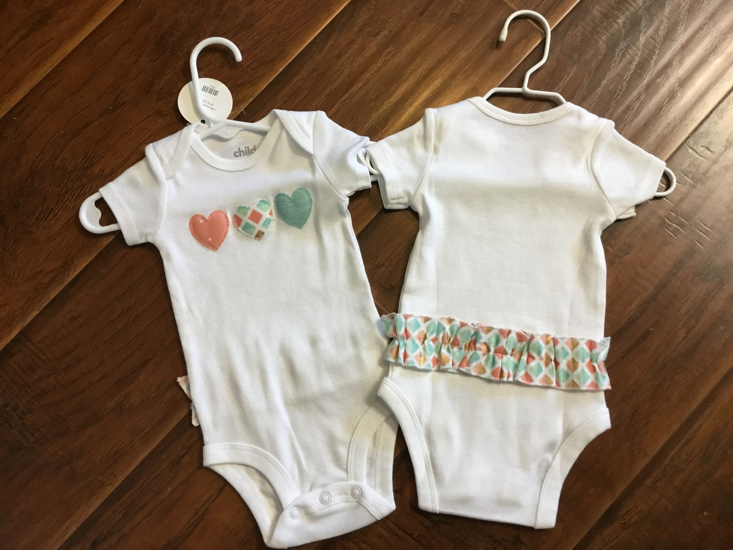 Ruffle Hearts Onesie