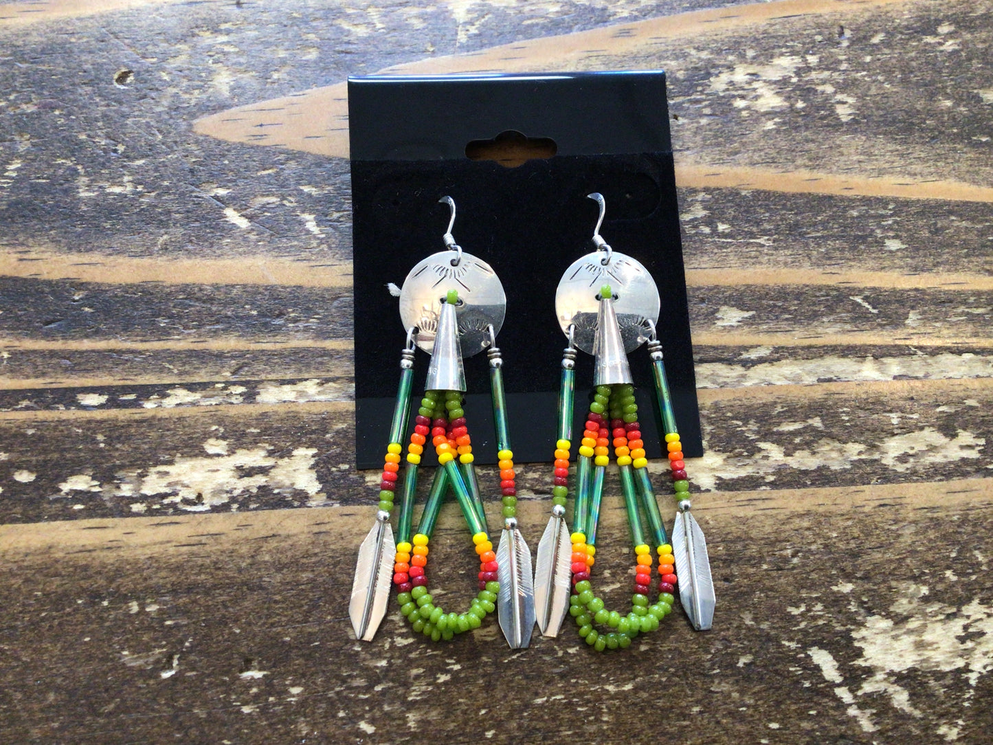 SS Green Beaded Dreamcatcher ER
