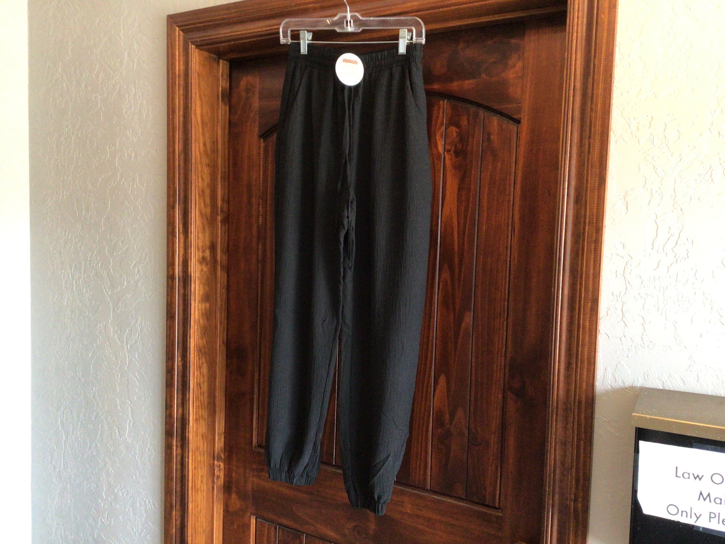 Solid Woven Trousers