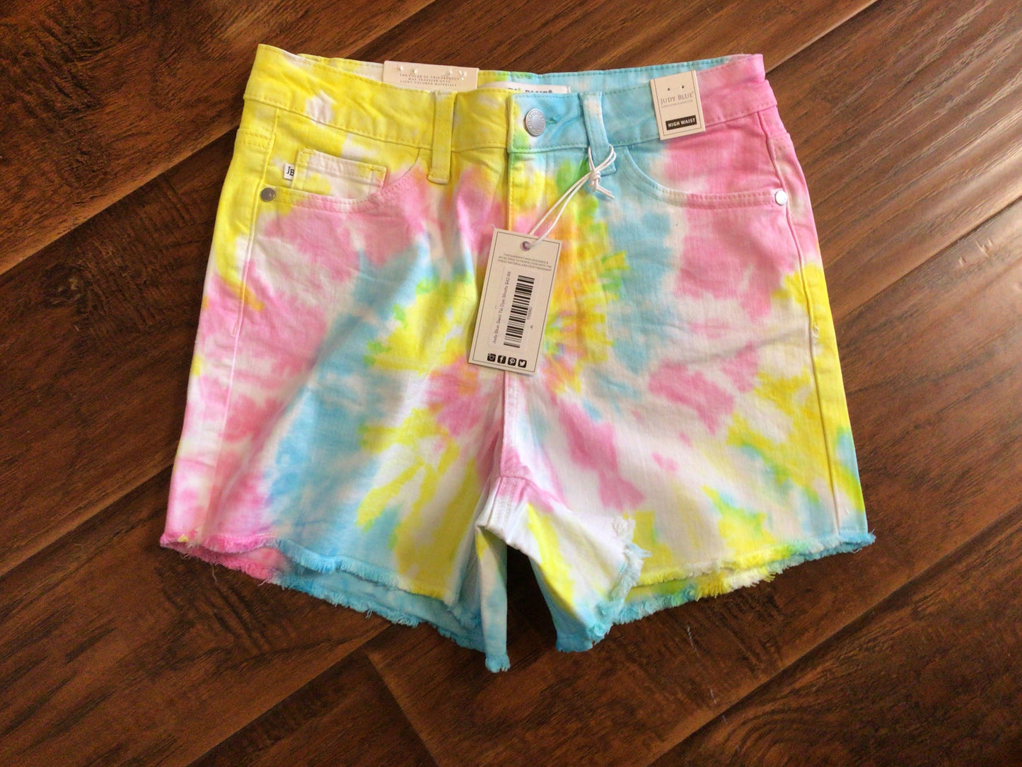 Judy Blue Swirl Tie Dye Shorts