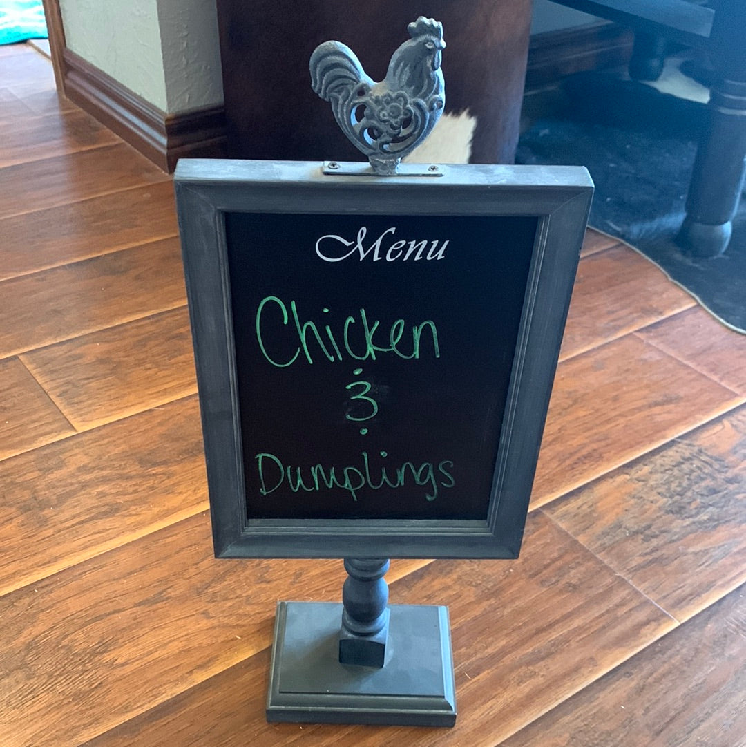 Rooster Wooden Chalkboard