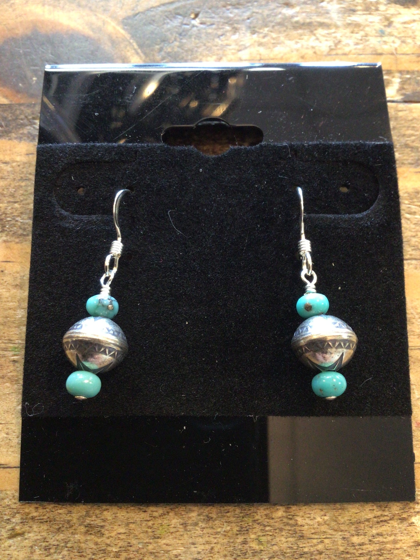 SS Silver Turquoise Bead Dangle