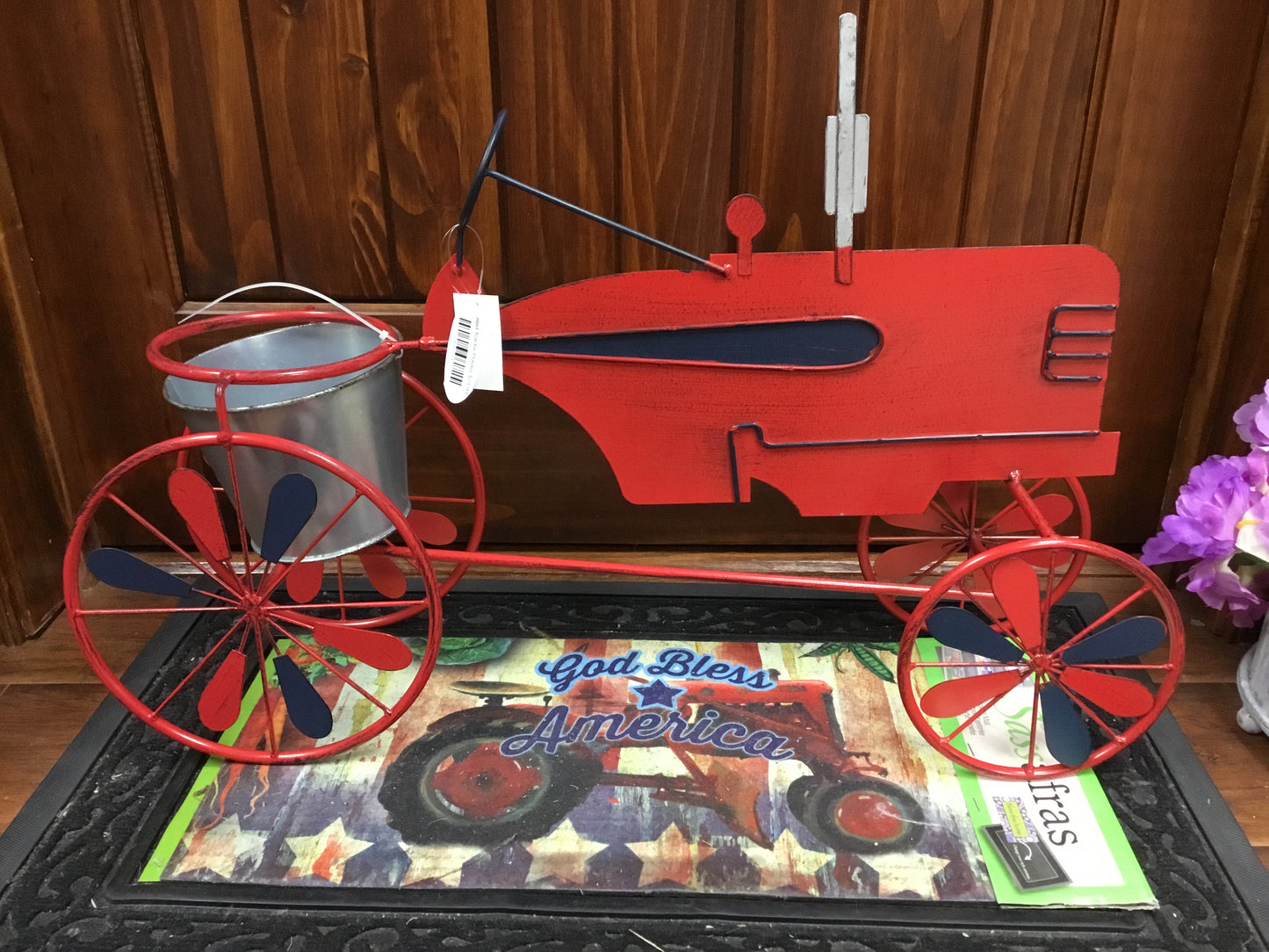 Red Tractor Planter