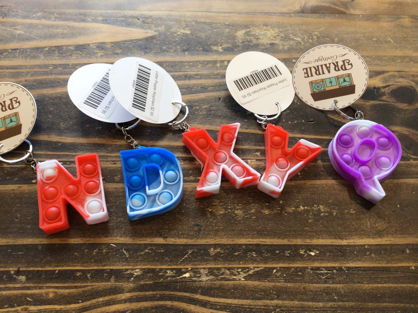 Letter Popper Keychain