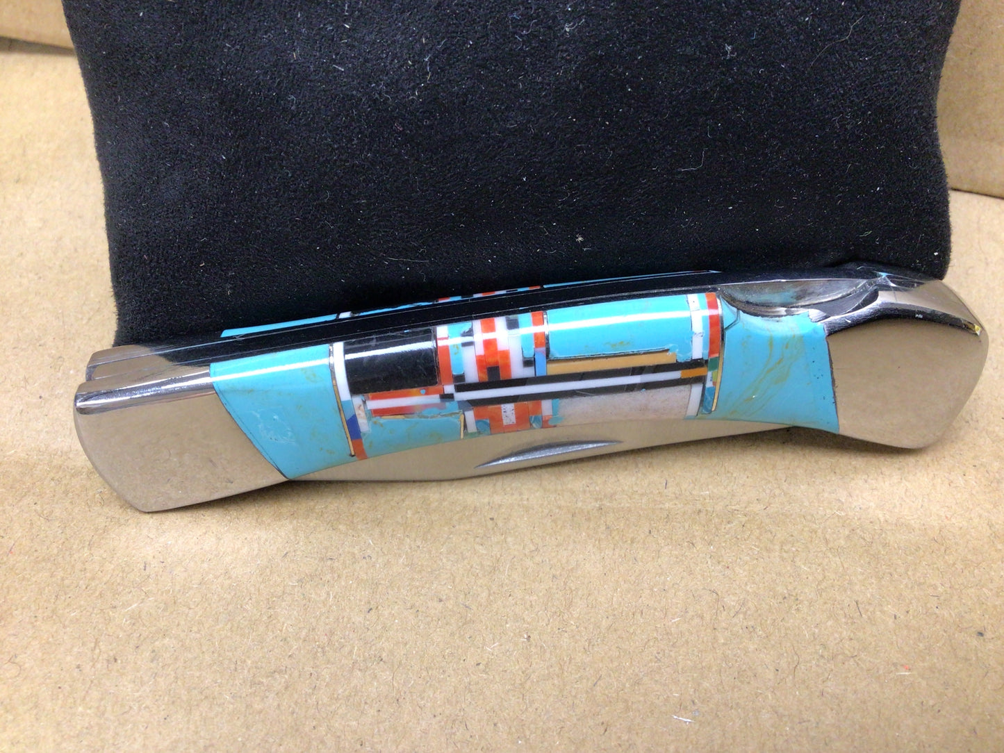 SS Large Turquoise Pocket Knife
