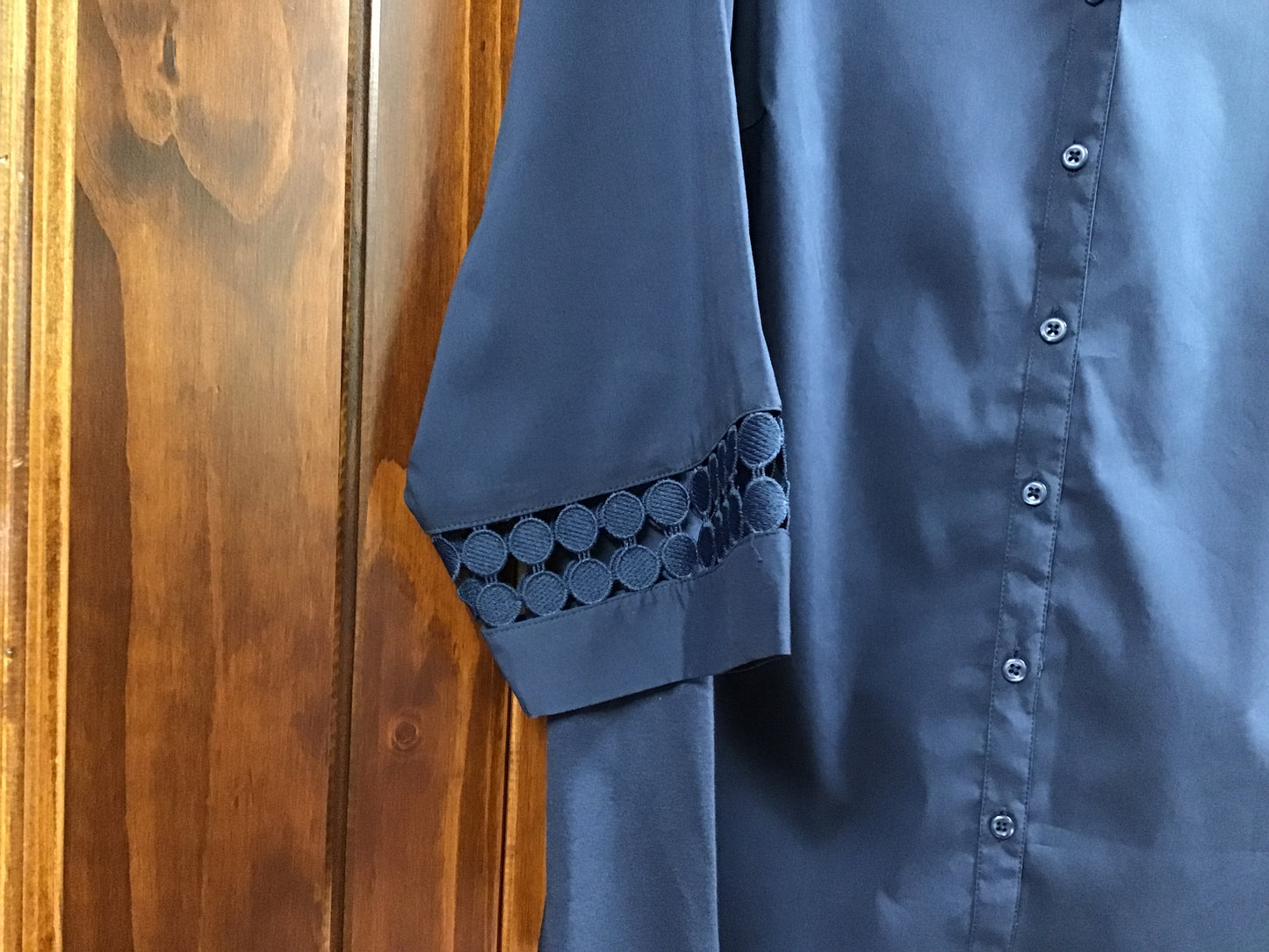 Plus Size Navy Blouse
