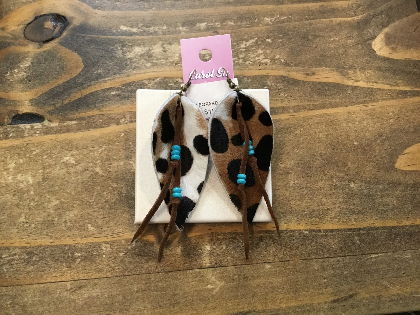Carol Su Asstd. Handmade Leather Earrings