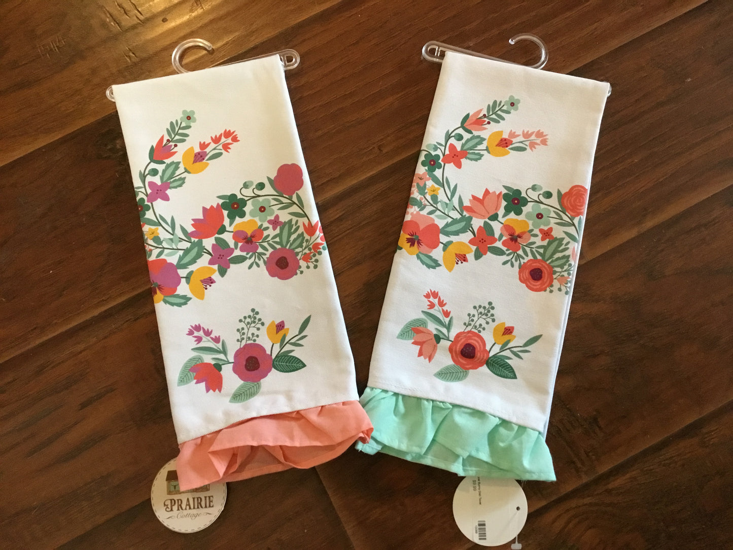 Floral Bunny Dish Towel