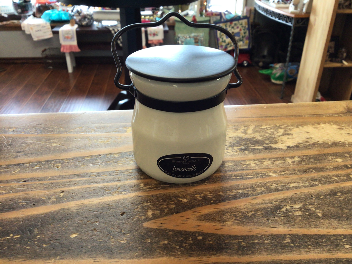 Cream Jar Handle/Lid Milkhouse Candle
