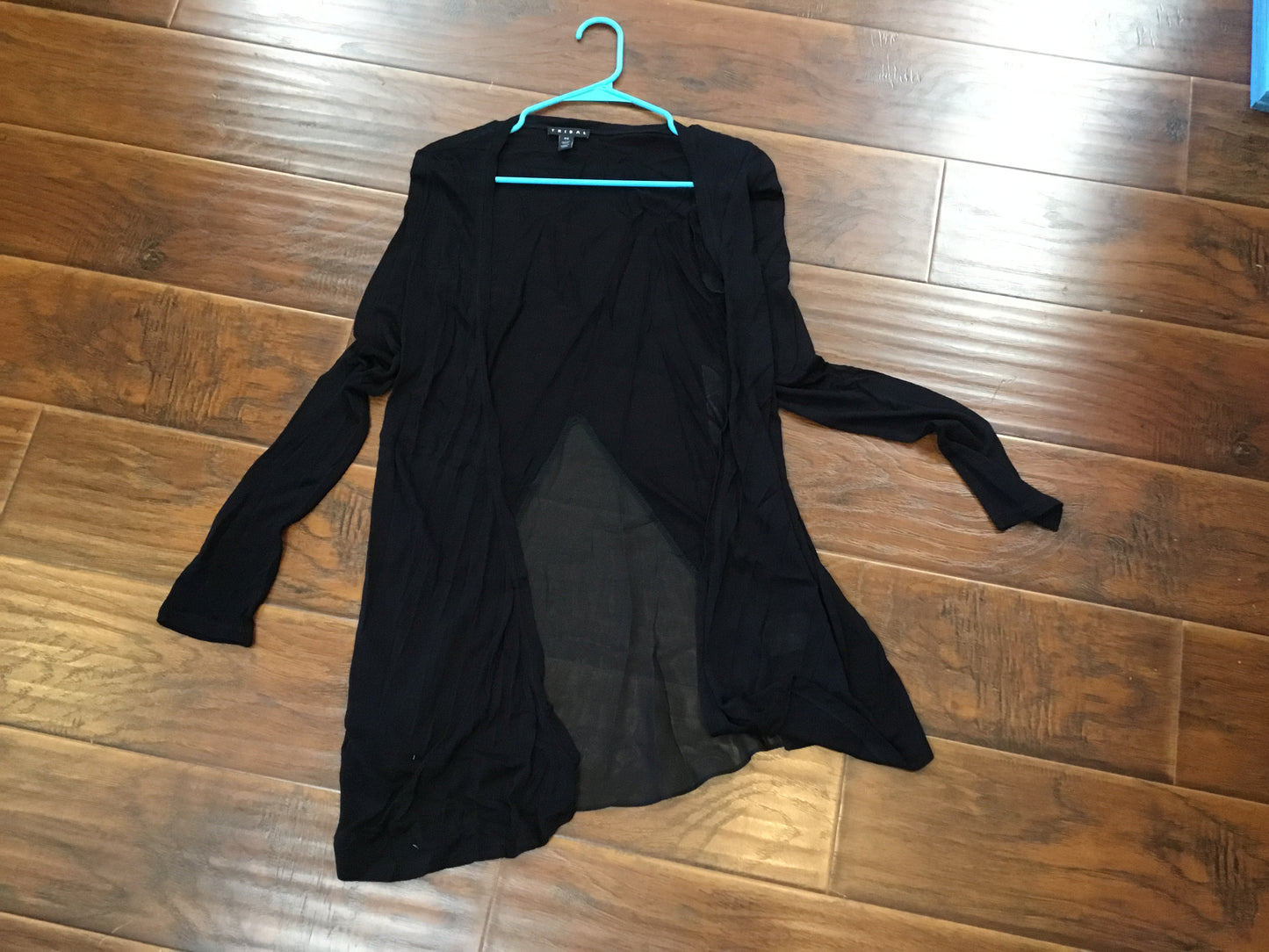 Black See Through Cardigan