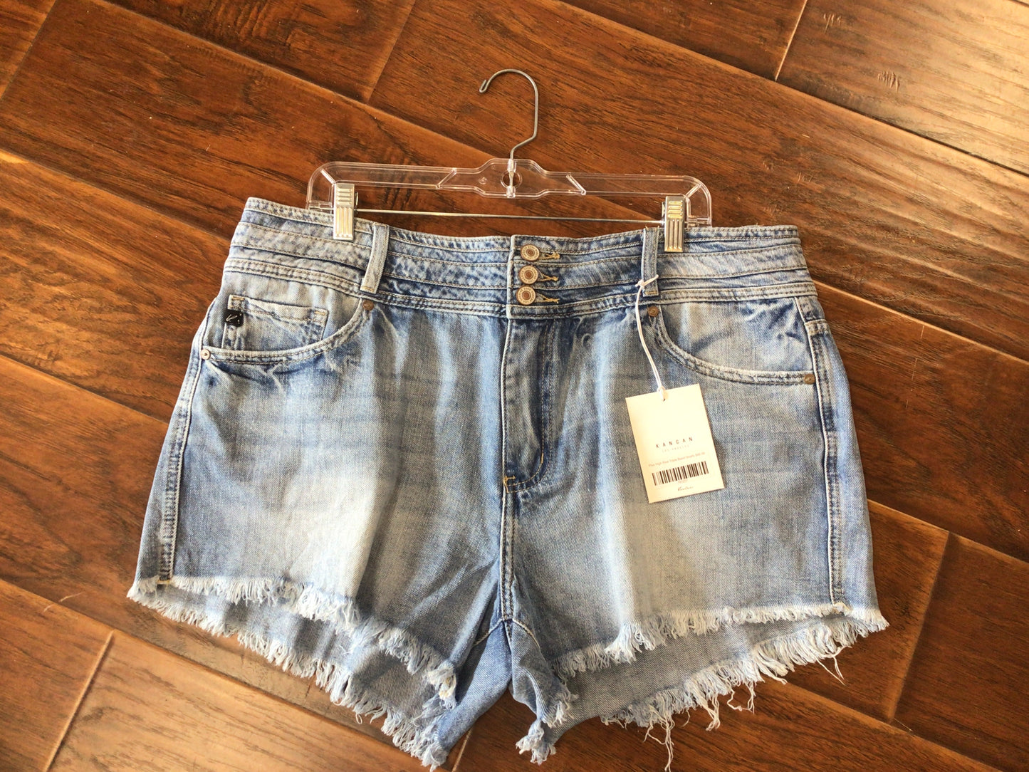Plus High Rise Triple Band Shorts