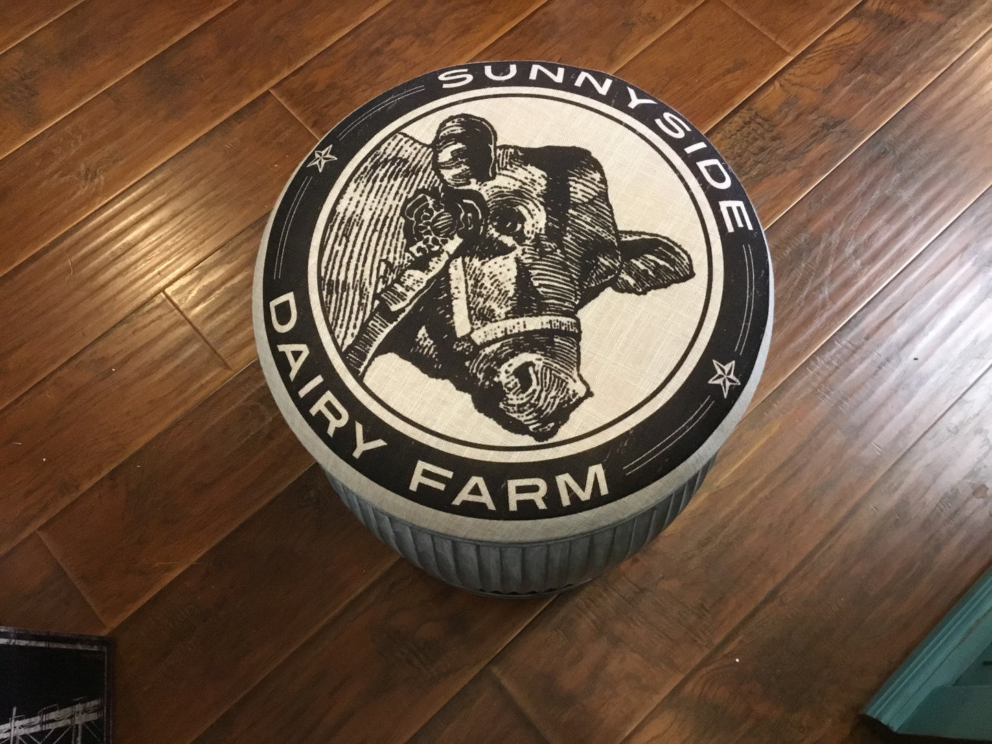 Sunnyside Dairy Stool with Canvas Top