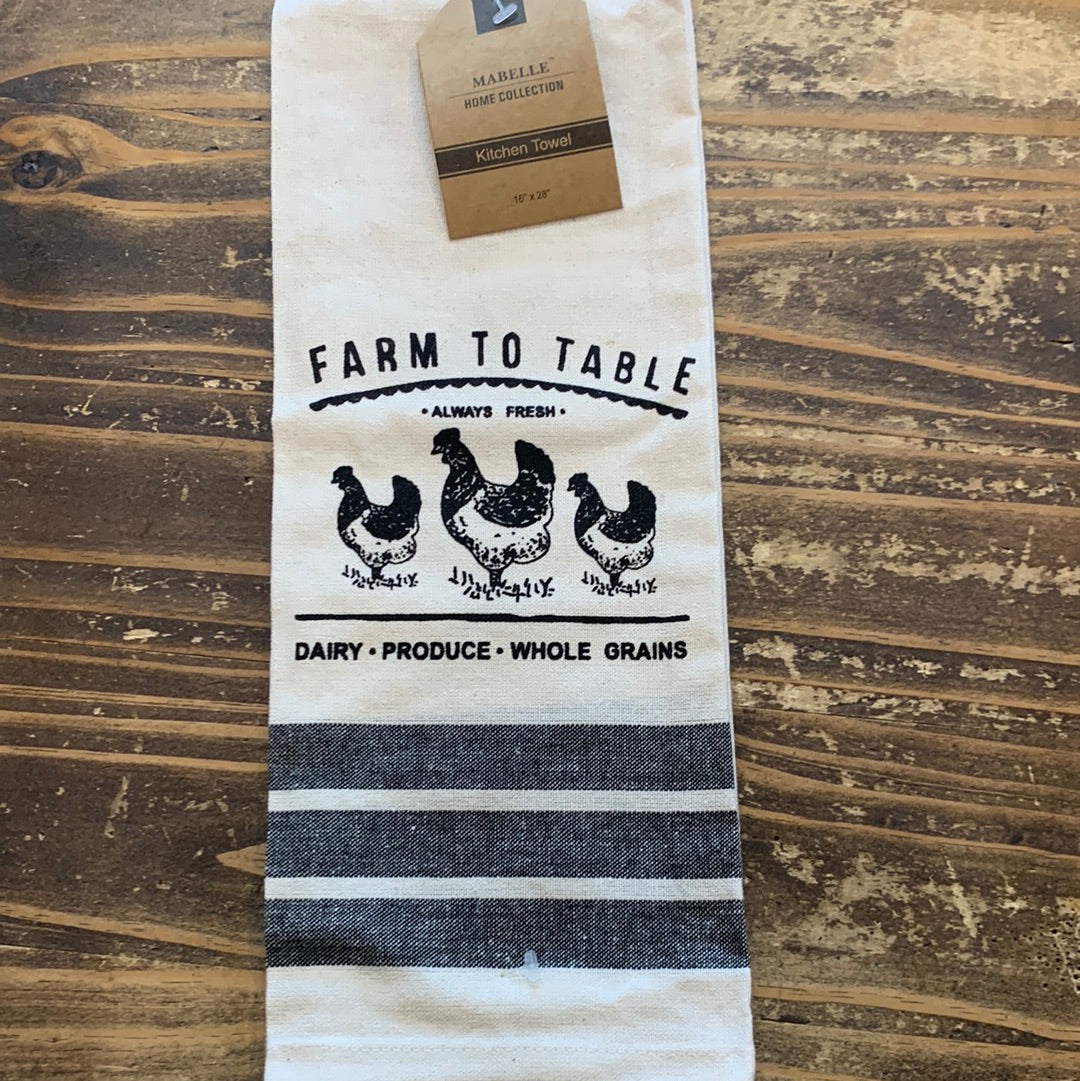 Farmers Table Printed Kitchen Towel