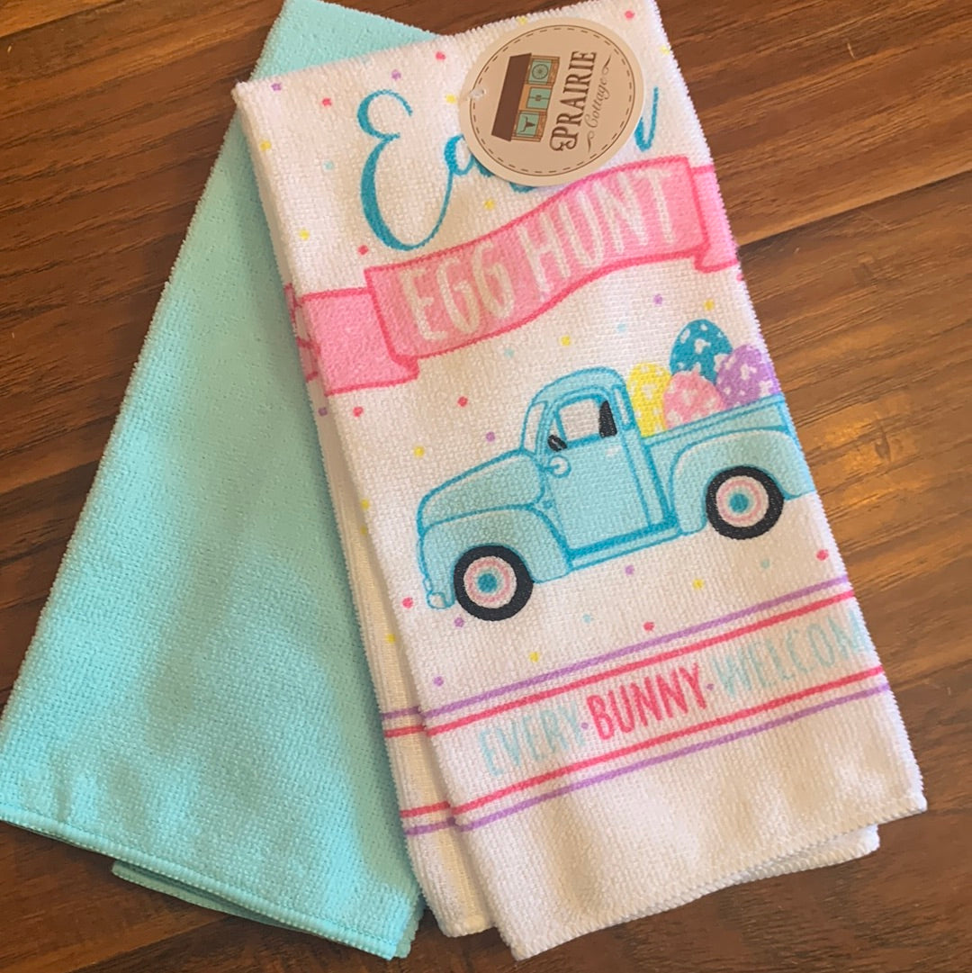 Set of 2 Easter Tea Towels