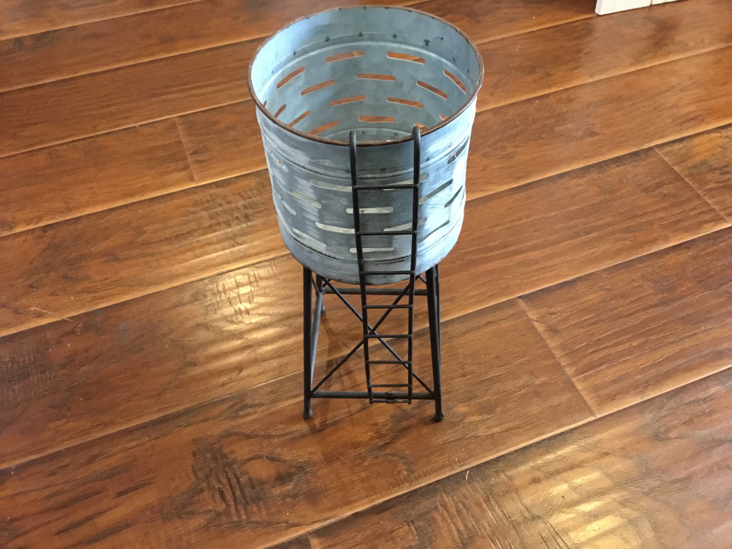 Metal Water Tower Planter