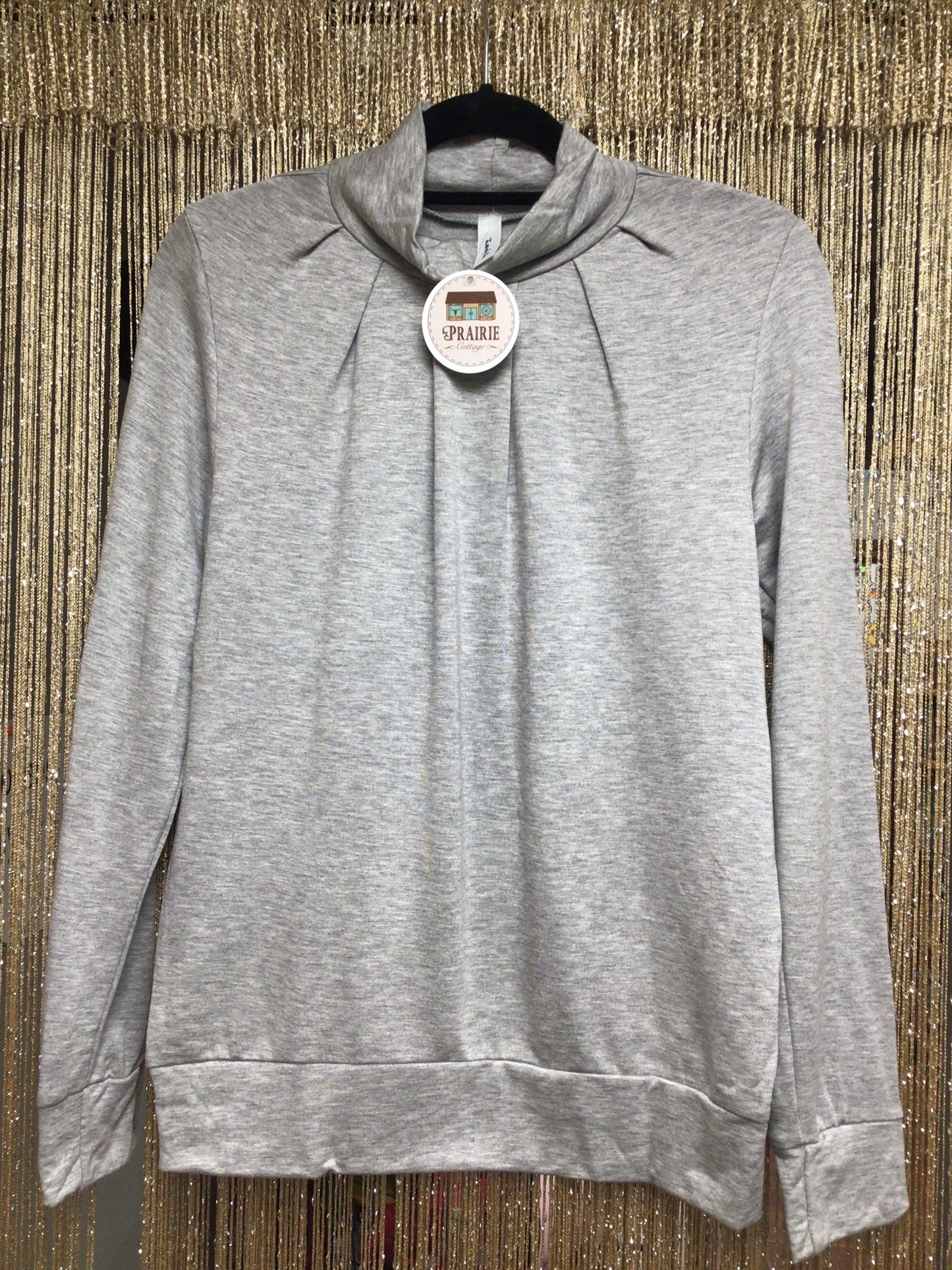 Heather Gray Long Sleeve Top