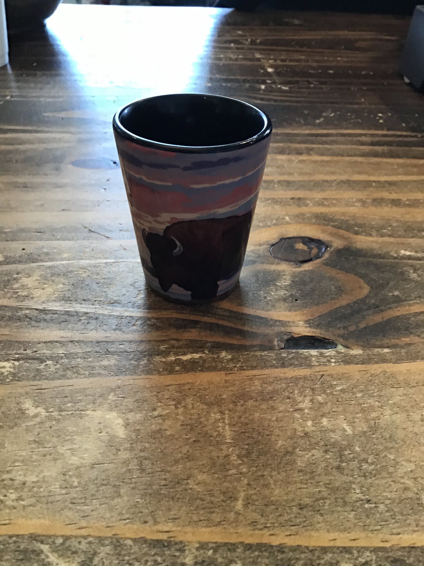 Pawhuska Shot Glass, Black