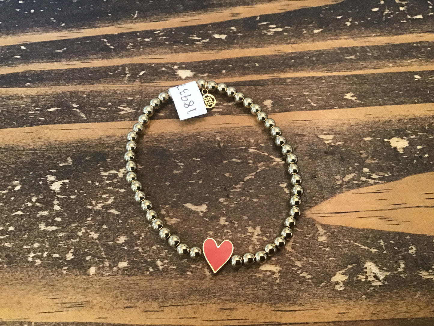 Rustic Cuff Ireland Mini Enamel Heart Bracelets