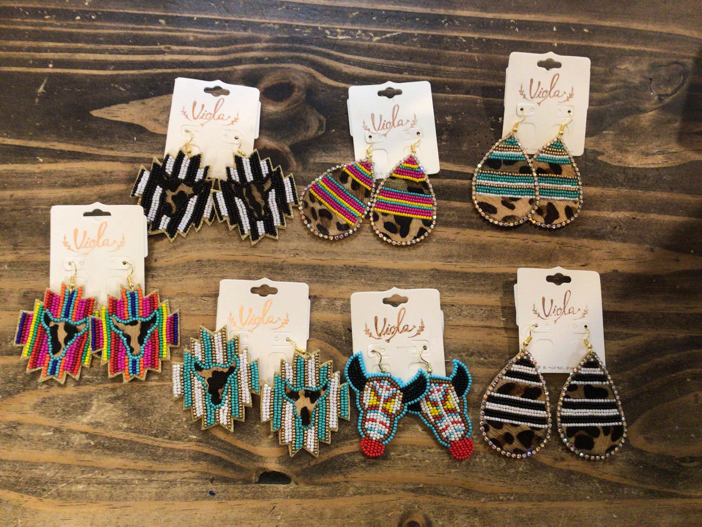 Assorted Beaded Dangle Earrings