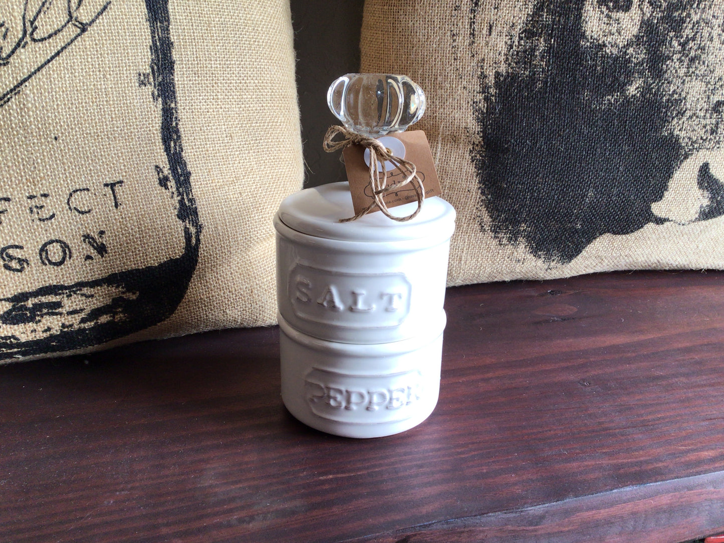 Mudpie Door Knob Salt Cellar Set
