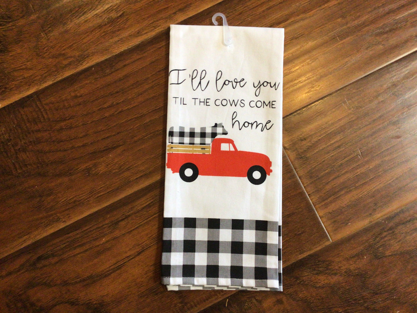 Till The Cows Tea Towel
