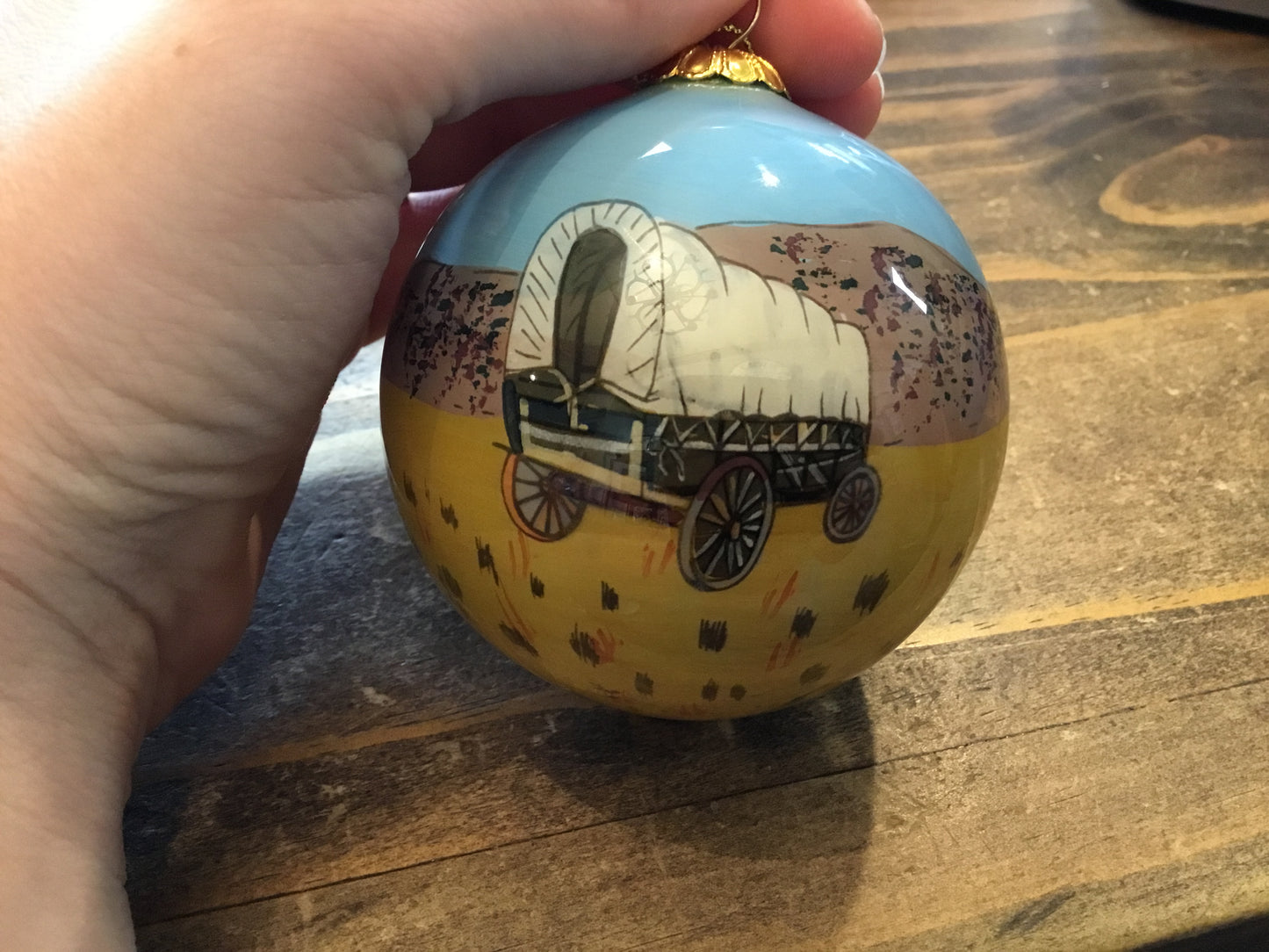 Oklahoma Hand Painted Ornament