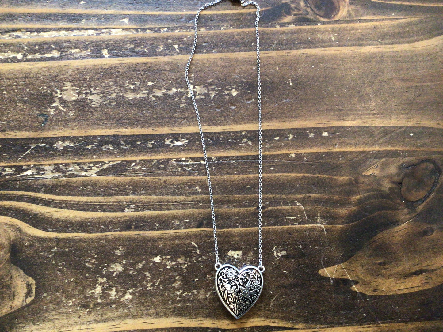 Moonlight Garden Heart Necklace