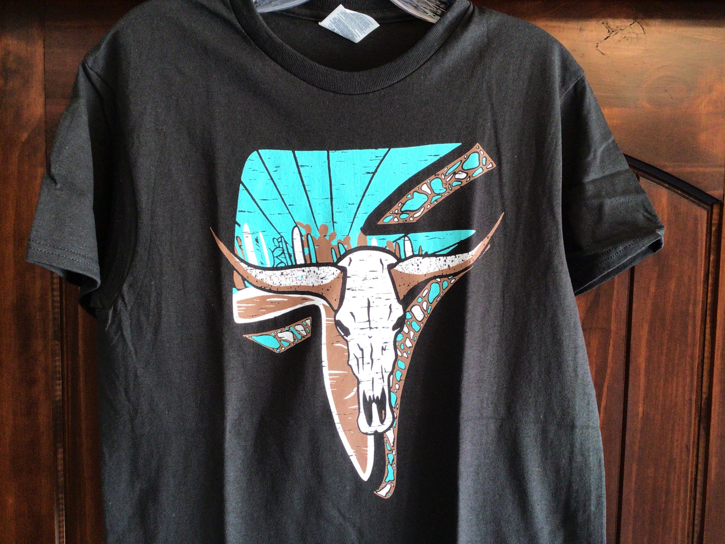Cow Skull Desert Scene T-Shirt