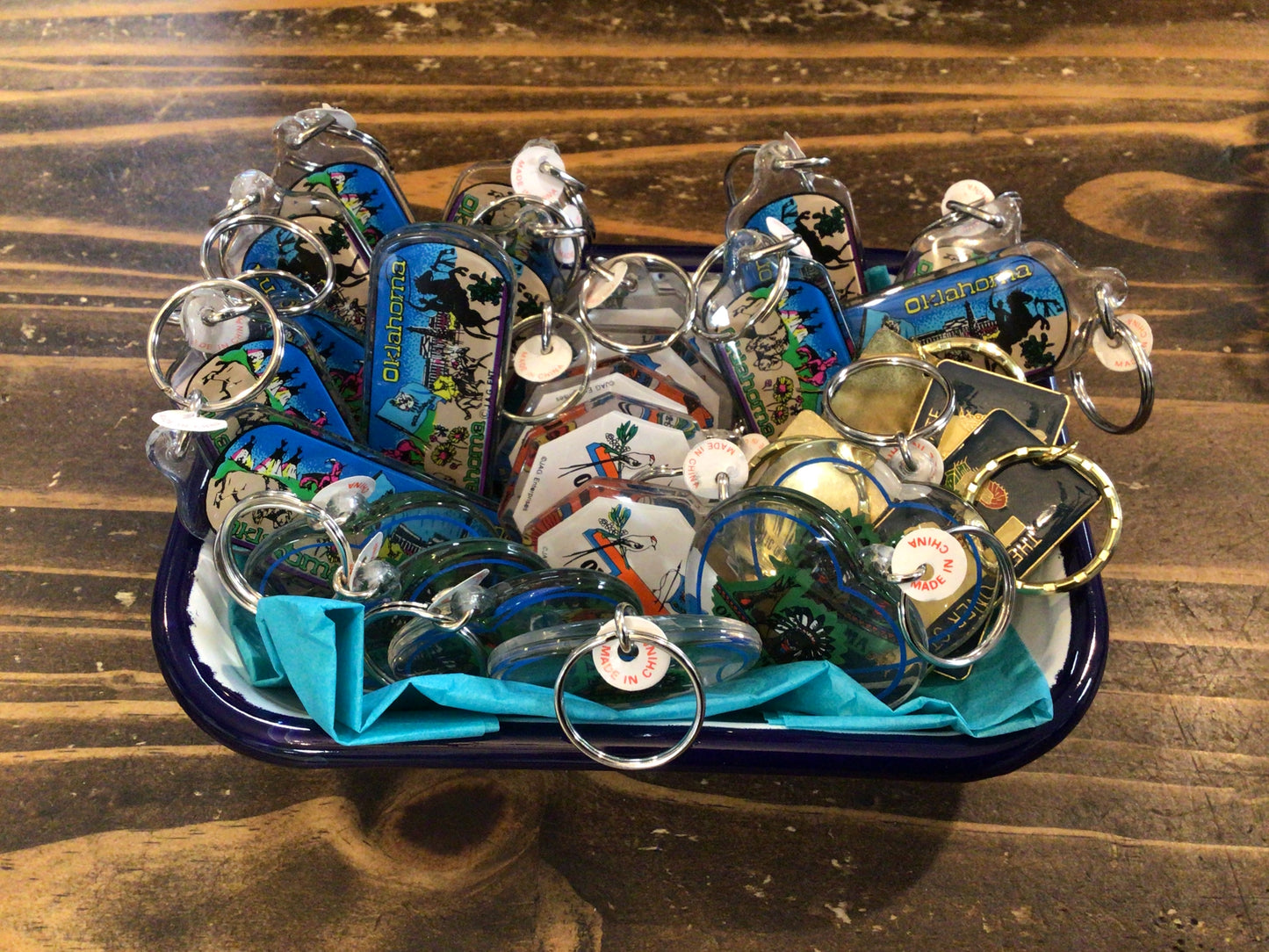 Assorted Oklahoma Keychains