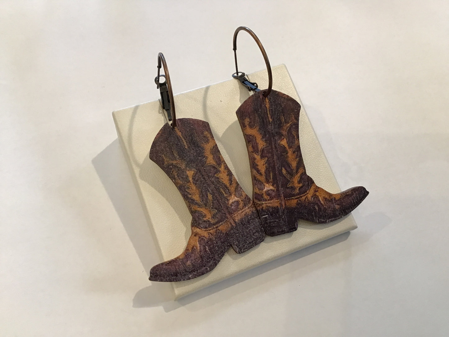 As Metal Floral Cowboy Boot French Wire