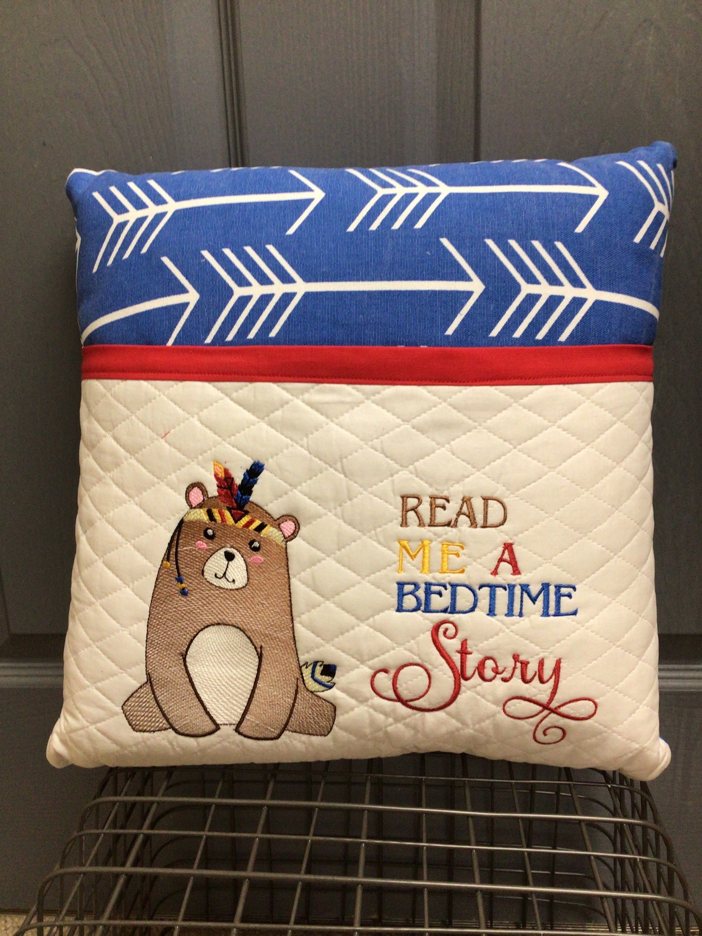 Handmade Pillow Book Holder