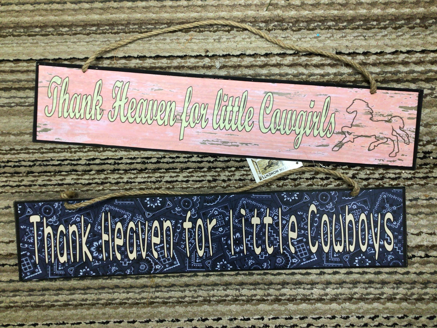Thank Heaven For Cowgirl/Cowboy Wall Decor